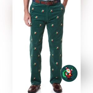 BEACHCOMBER CORDUROY PANT HUNTER WITH SANTA